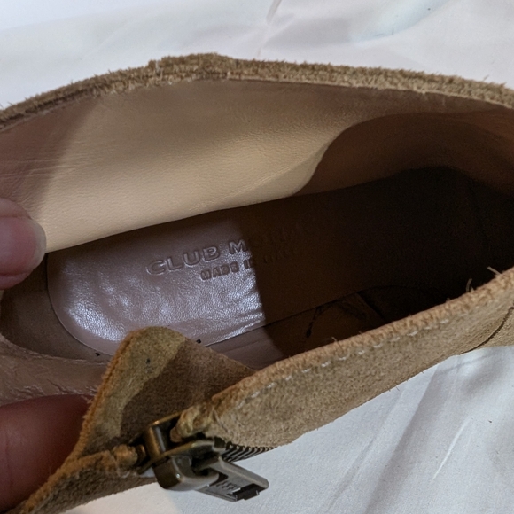 Tab Suede Heeled Club Monaco Ankle Boots - Picture 6 of 8